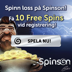 Spinson - 15 Free Spins vid registrering