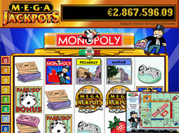 MegaJackpots Monopoly Screenshot