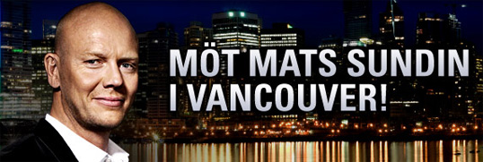 Spela poker med Mats Sundin i Vancouver‏!