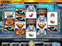 Siberian Storm Mega Jackpots Screenshot