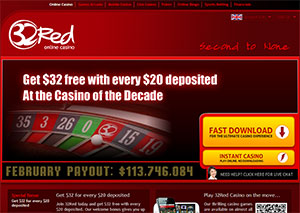 32Red Casino Lobby