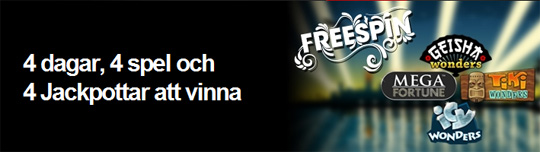 Fyra dagar med free spins på Betsafe Casino